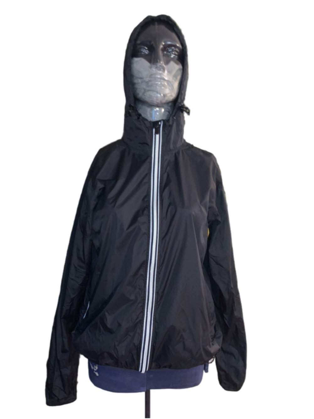 Women's Eddie Bauer Black Hooded Rain Jacket Size S